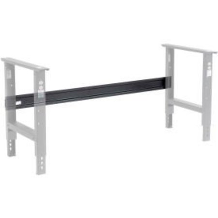 GLOBAL EQUIPMENT Workbench Steel Stringer For C Channel Open Leg, 60"W, Black 254CP2BK